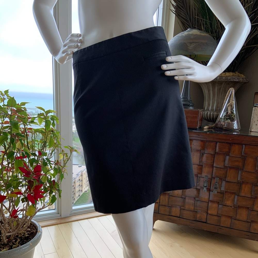 Theory striped pencil skirt